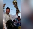 Locura en Argentina: un cura por los aires con la Copa del Mundo y una ‘aparición’ de Diego