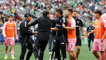 Luis Suárez at the center of controversy after post-match brawl and spitting incident at Lumen Field.