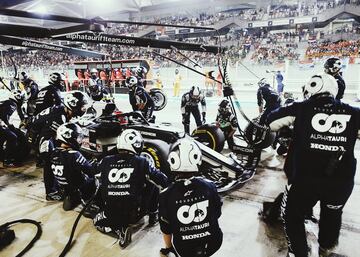 Parada de Pierre Gasly.