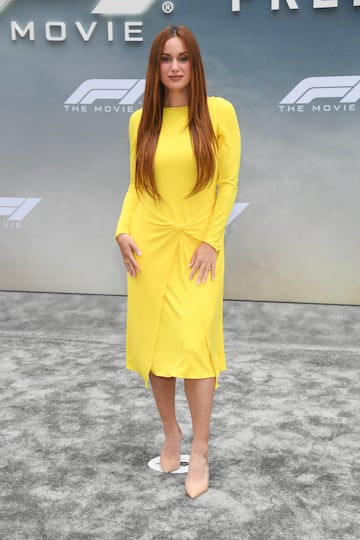 Hannah Berner posa en la alfombra roja del preestreno de 'F1: La pel¨ªcula' celebrado en la ciudad de Nueva York.