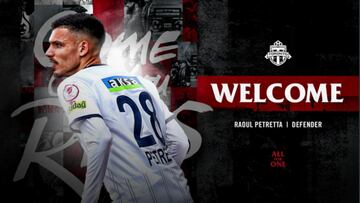 Toronto FC anunció el fichaje de Raoul Petretta