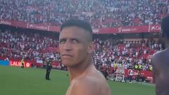 Captan la primera reacción de Alexis Sánchez tras ganarle al Barcelona