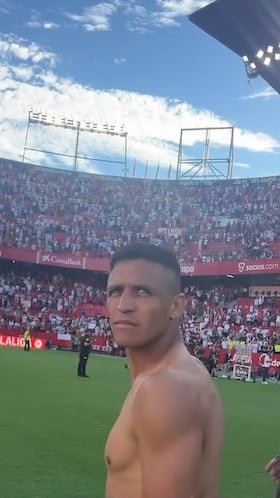 Captan la primera reacción de Alexis Sánchez tras ganarle al Barcelona