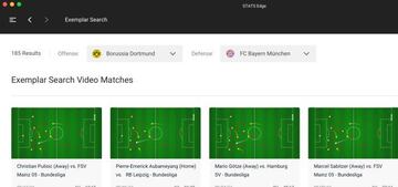 Bsucador de jugadas de STATS Edge