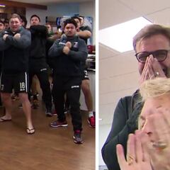 Los All Blacks y la haka en las narices de Klopp: ojo a su cara