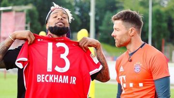 Odell Beckham se lo pasa en grande con el Bayern de Munich