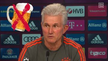 Heynckes se escap¨® del ba?o con cerveza: aqu¨ª sus razones