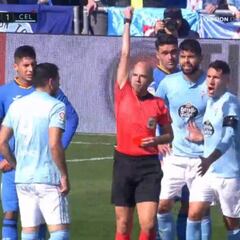 Vean la expulsión a Maxi: dos amarillas en menos de 10"