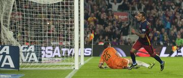 El 17 de octubre de 2015 Neymar anotaría su primer, y a la postre único, póker con el Barça.