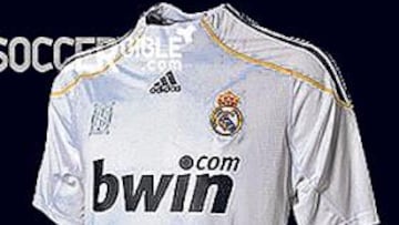 <b>NOVEDADES. </b>La nueva equipación tiene un raya amarilla y un escudo del estadio.