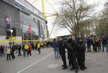 La seguridad, protagonista del B. Dortmund-Mónaco