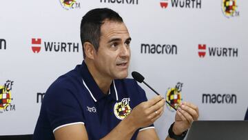 Carlos Velasco Carballo, durante una rueda de prensa del Comit&eacute; T&eacute;cnico de &Aacute;rbitros. 