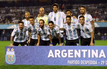 Formación inicial de la selección de Argentina. 