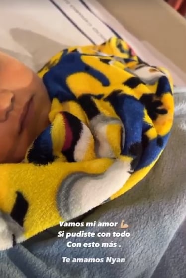 El hijo de Jesé y Aurah Ruiz, ingresado en el hospital