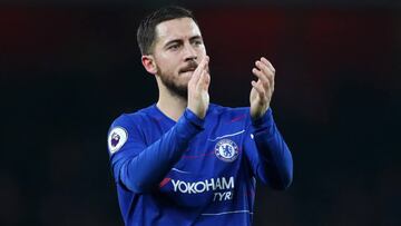 El jugador belga del Chelsea, Eden Hazard, durante un partido.