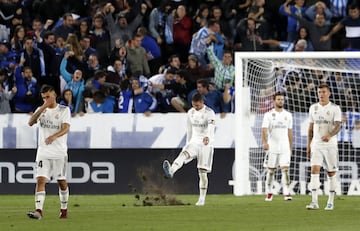 Sergio Ramos tras el pitido final del partido.