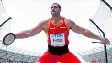 <b>PESTANO. </b>Se clasificó para final con su primer lanzamiento.