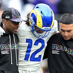 Puka Nacua genera dudas para los Rams por esguince de tobillo