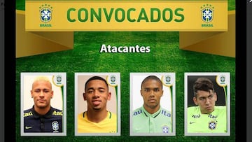 La lista de convocados de Brasil para los partidos ante Bolivia y Venezuela