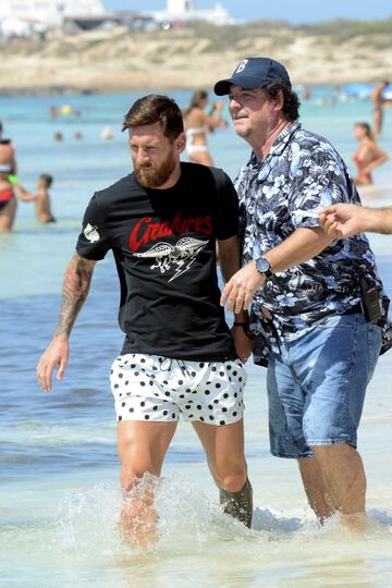 Messi y Antonella Roccuzzo disfrutan de sus últimos días de vacaciones en Formentera.