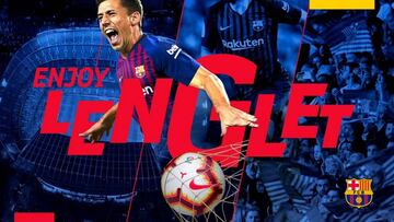 Lenglet, fichado por 35,9M€, ya está en Barcelona: "Visca Barça"