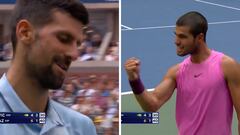 Djokovic aplaudiendo y todo el estadio en pie: el punto de Alcaraz que es de otro mundo