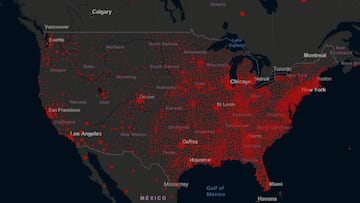 Para la ma&ntilde;ana de este mi&eacute;rcoles, Estados Unidos sigue reportando arriba de 20 mil casos nuevos; con las protestas podr&iacute;an incrementar.