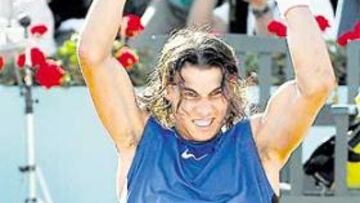 Nadal celebra su pase a la final ante Federer