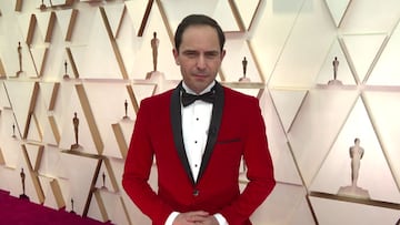 Imagen de Jos&eacute; &Aacute;ngel Abad, corresponsal de Antena 3, en los Oscar.