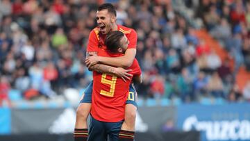 27/03/18 PARTIDO CLASIFICACION GRUPO II EUROCOPA POLONIA 2018 ESTADIO EL TORALIN
 SELECCION ESPA&Ntilde;OLA ESPA&Ntilde;A - ESTONIA 
 ALEGRIA BORJA MAYORAL Y DANICEBALLOS