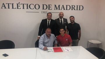 Sanabria firma con el Atl&eacute;tico. 