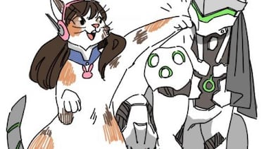 Convierten en gatos a los héroes de Overwatch