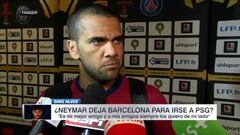 Dani Alves: "Fue Neymar quien me convenció para venir al PSG"