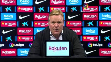 Koeman: "Siete puntos de nueve, estoy contento"