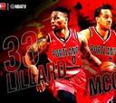 Lillard y McCollum mandan en el partido de los 30 puntos