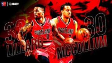 Lillard y McCollum, imparables en New Orleans.