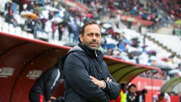 Fran Fernández, en la previa del choque ante la UD Ibiza.