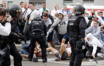 Legia hooligans involved in violent clashes at Bernabeu