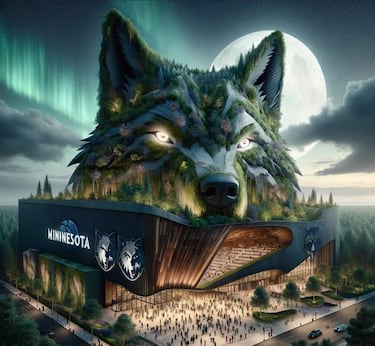 La IA reinventa algunos de los pabellones míticos de la NBA