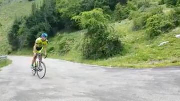 Mum's 'advice' cheeses cyclist off while climbing Alto de l'Angliru