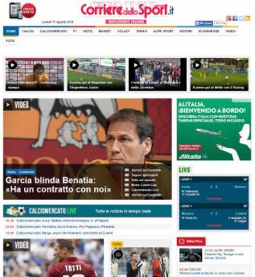 Portadas de la prensa extranjera