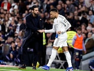 The Real Madrid coach was full of praise for the Frenchman after Sunday's 2-0 win against Valencia.