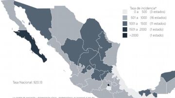 Mapa, muertes y casos de coronavirus en México por estados hoy 7 de diciembre