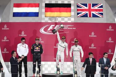 Japan Grand Prix: Rosberg wins for Mercedes, Hamilton third