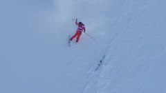 Abel Moga cayendo durante el Verbier Pro en Suiza