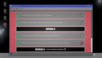Desaf&iacute;os de Deadpool - Semana 5