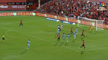 La serie de rebotes que amargó a Kubo ante el Atlético de Madrid