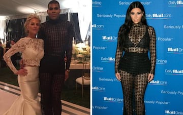 EJ Johnson y Kim Kardashian.