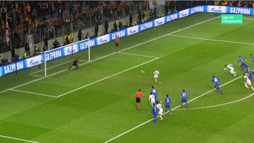 La fortuna se alió con Casillas en el penalti del Galatasaray