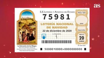 75981, cuarto premio de la Lotería de Navidad 2020.